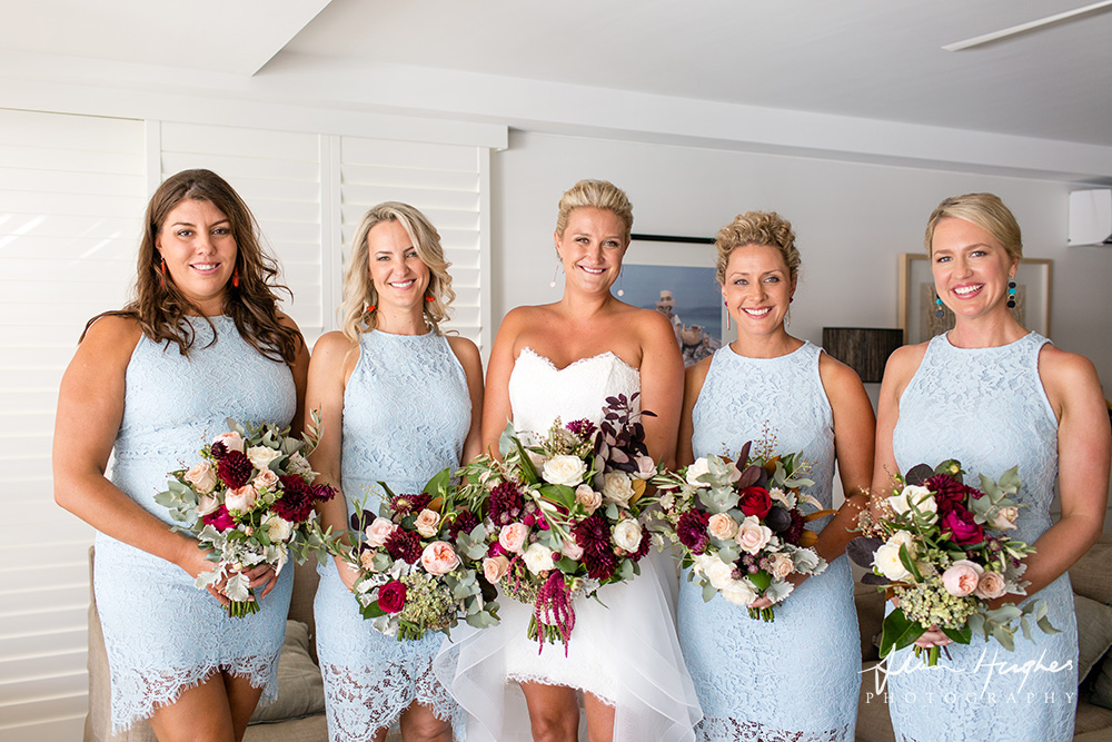 bridesmaids noosa wedding